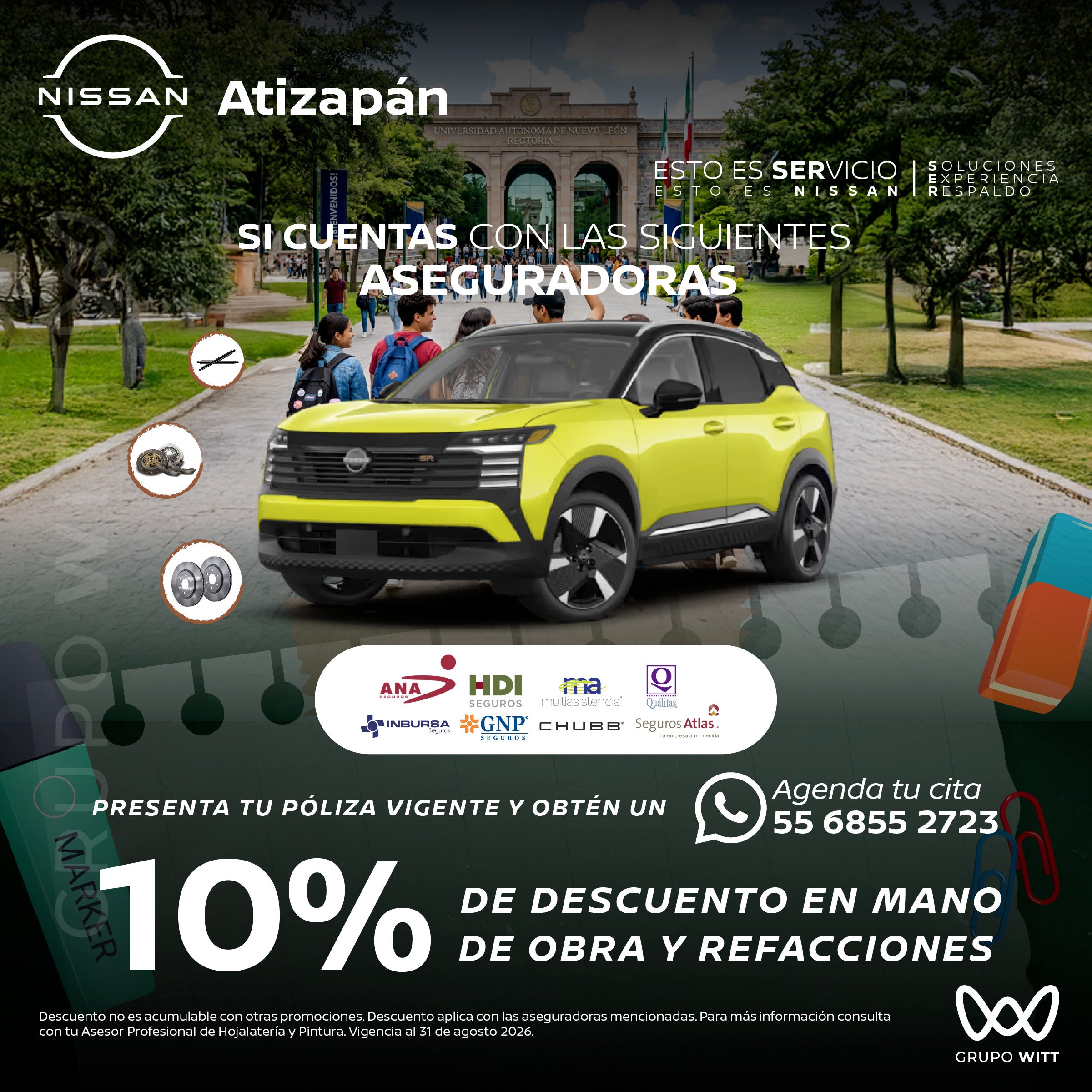 EN MANO DE OBRA Y REFACCIONES